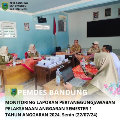 MONITORING LAPORAN PERTANGGUNGJAWABAN PELAKSANAAN ANGGARAN SEMESTER 1 TAHUN ANGGARAN 2024